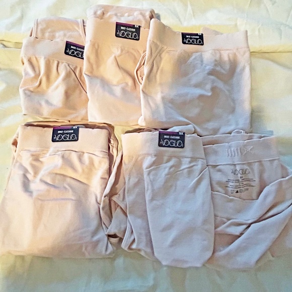 BRIEFS, NYLON SPANDEX COTTON, BEIGE, SIZE 5X, SEAMLESS, MADE IN CANADA!, Ti VOGL - Picture 1 of 5